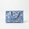 Midi Tote blue flower