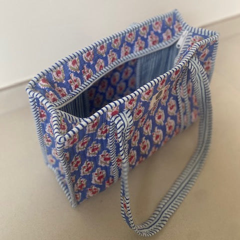 Flower Medium Totebag - Blue Garden