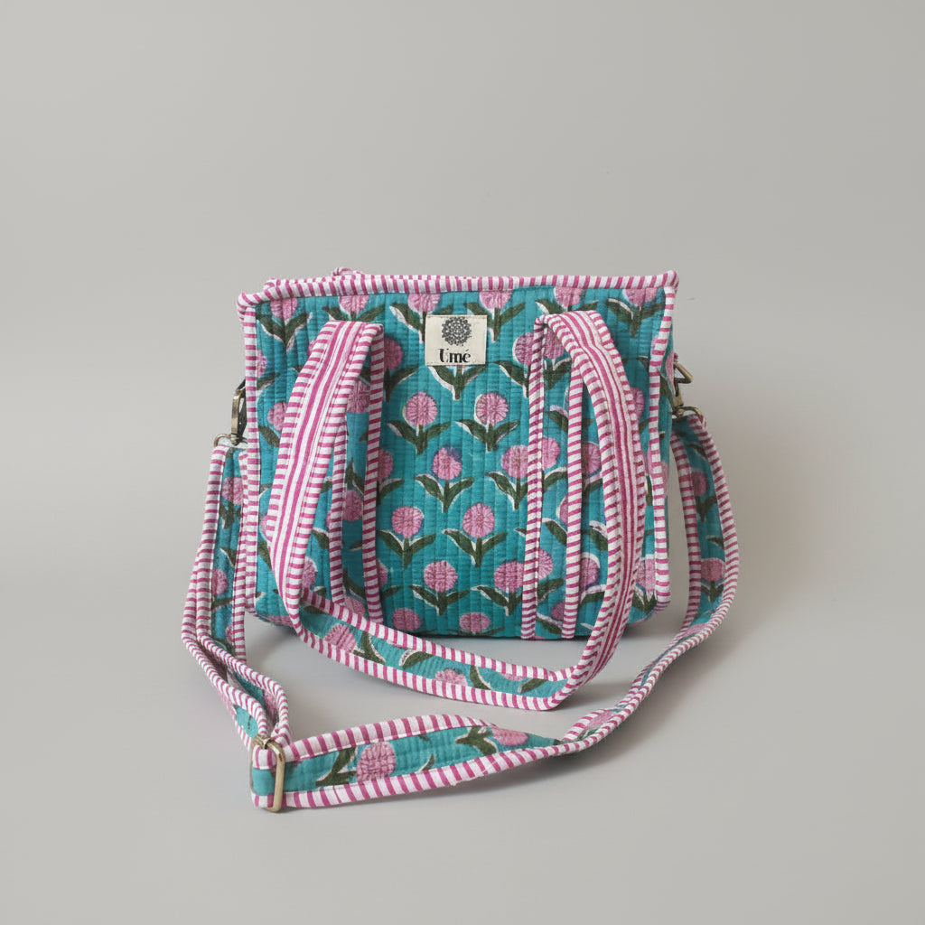 Flower Mini Totebag - Floral Pink