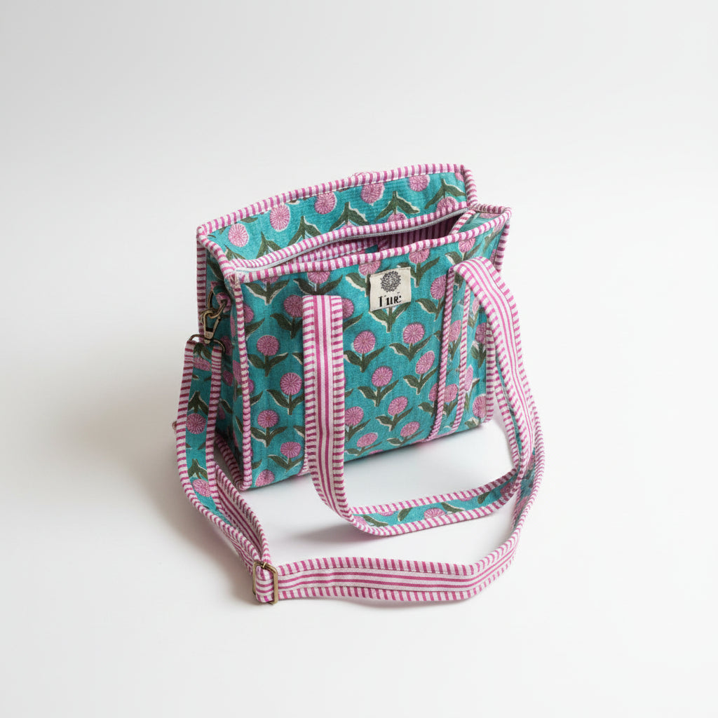 Flower Mini Totebag - Floral Pink