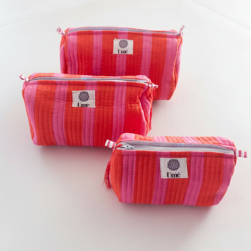 Toilettas cherry stripe