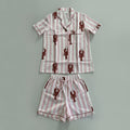 Pyjama 100% katoen - Pink Striped Lobster