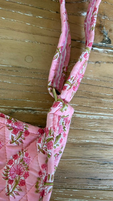 Mini Handbag - Pink Flower